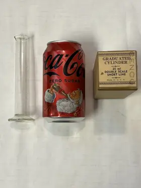 Ch0354f Cenco Antique 25ml Graduated Cylinder Nos In Original Box
