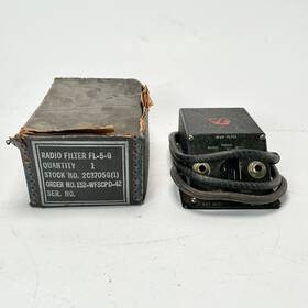 N.a.f. Naval Aircraft Factory Fl-5-g Wwii Us Navy Radio Range Beam Filter Naf 68304 With Box 1942 Aviation Audio