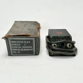 Fl-5-g N.a.f. Naval Aircraft Factory Wwii Us Navy Radio Range Beam Filter Naf 68304 With Box 1942 Aviation Audio