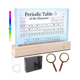 Rafecs 797387162949 Periodic Table With Real Elements Inside Large Acrylic Table