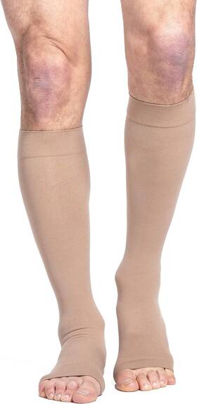 Sigvaris 232cllo66 Men S And Women Essential Cotton 230 Open Toe Calf-high Soc