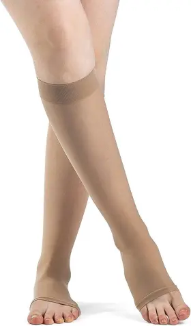 862cmlo66 Sigvaris Men S And Women Essential Opaque 860 Open Toe Calf-high Soc