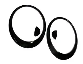 Hlr-min79-bk Ws Glossy Black Cover Stickers Painted For Cooper Mk2 R56 S 2007 2013 Head