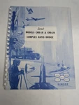 Gertsch Model CRB-1B CRB-2B Complex Ratio Bridge Singer Instruction Manual Acceptable. Price: $78.74.