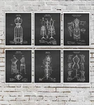 Dress Form Decor Art Prints Set Of 6 Unframed Sewing Craft Room Wall New. Price: $40.00.