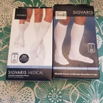 Sigvaris 602C Diabetic Unisex Women 18-25 Compression Calf Ribbed Socks Size New. Price: $24.99.