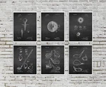 Golf Wall Decor Set Of 6 Art Prints Club Ball Patent New. Price: $60.00.